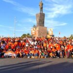Exitoso “Crucero Naranja” de Movimiento Ciudadano en la Glorieta Ortiz Mena